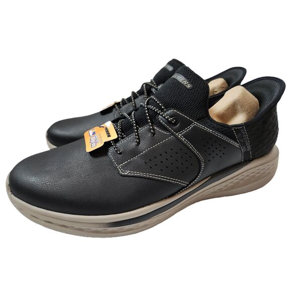Skechers Hands Free Step Ins Slade Macklin Men's size 14 Black Tan - Picture 1 of 10